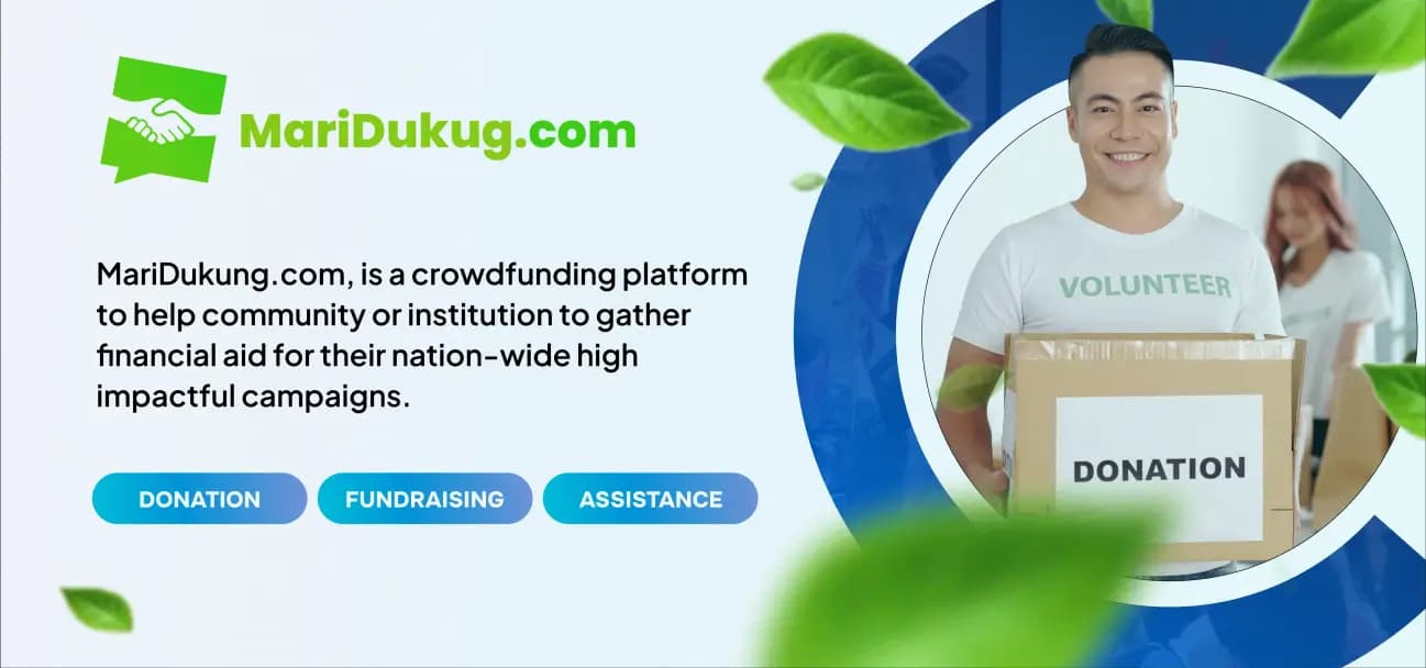 MariDukung Fundraising Platform Dashboard Banner