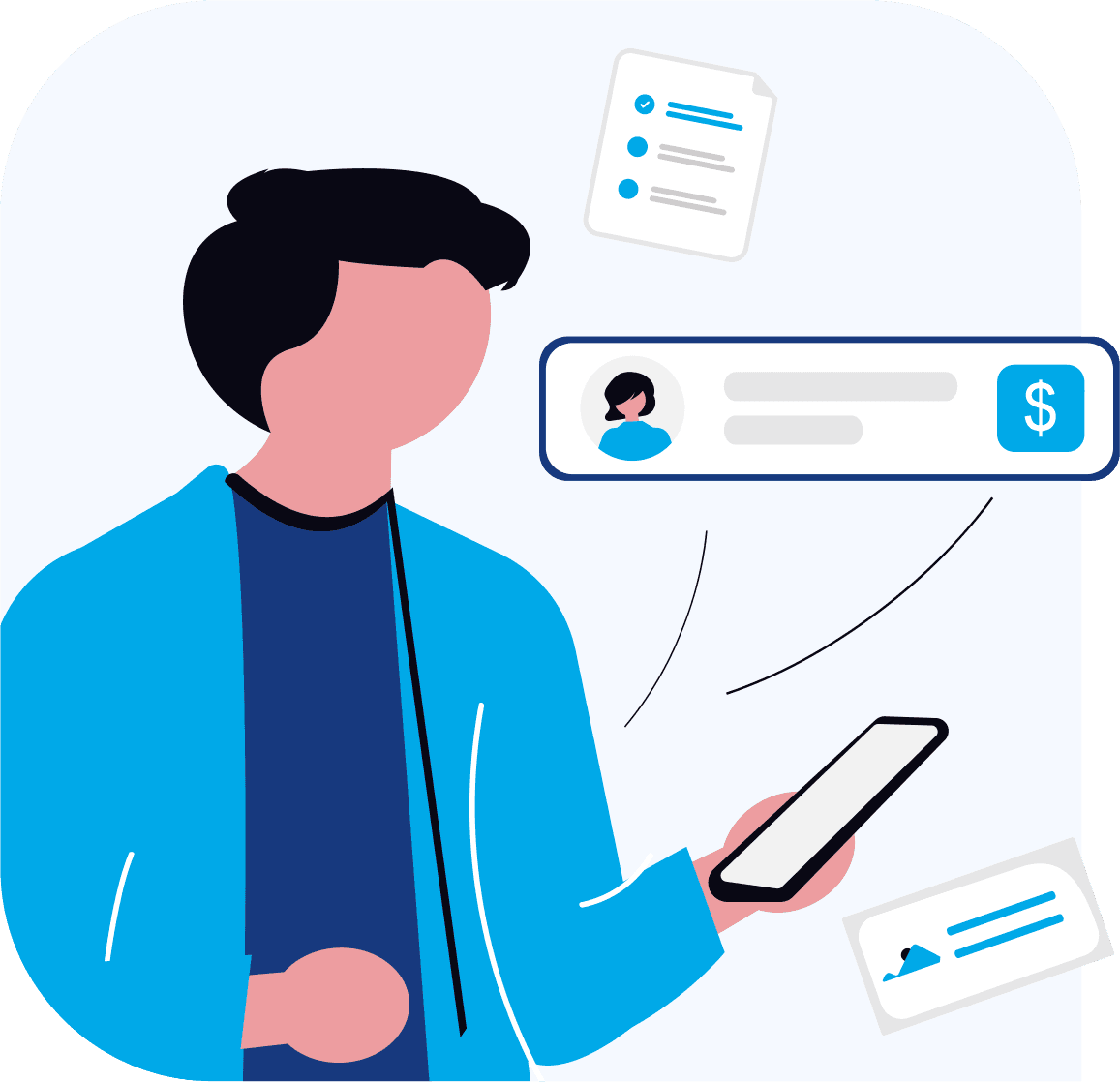 Professional Collaboration Illustration