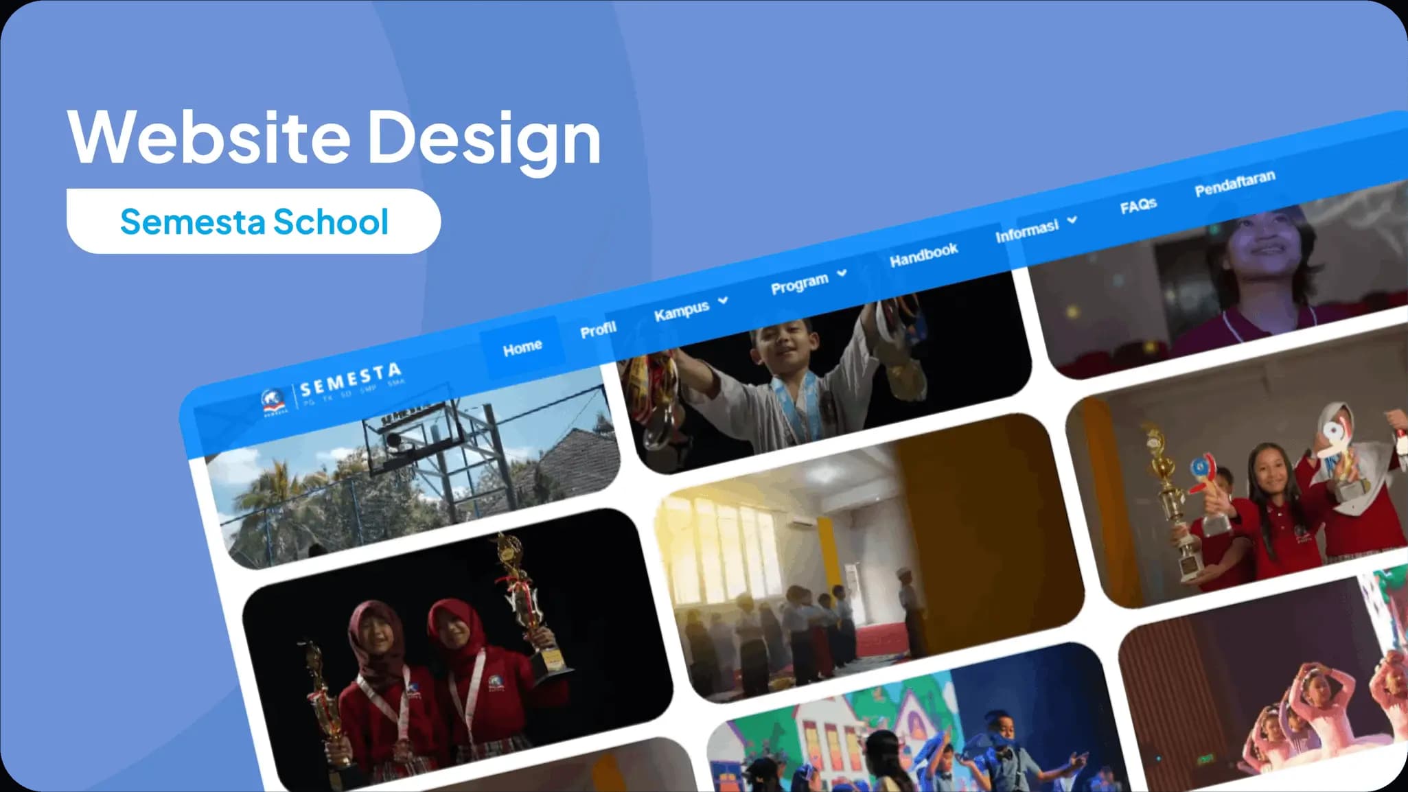 Semesta School Modern WordPress Web Design by Zerone Global