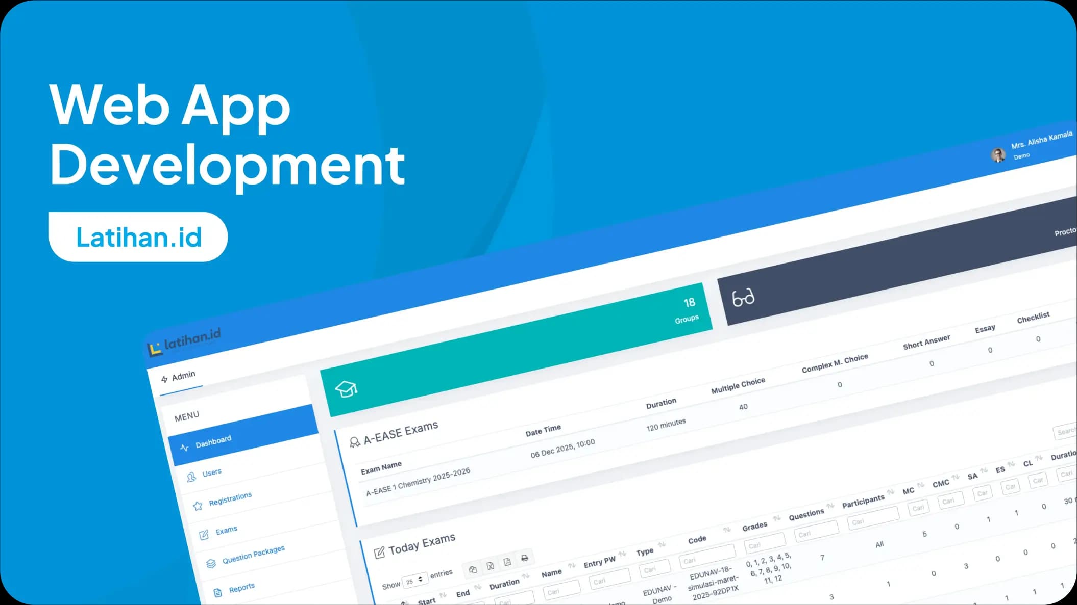 Latihan.id - Secure Online Exam and Learning Management System Platform by Zerone Global