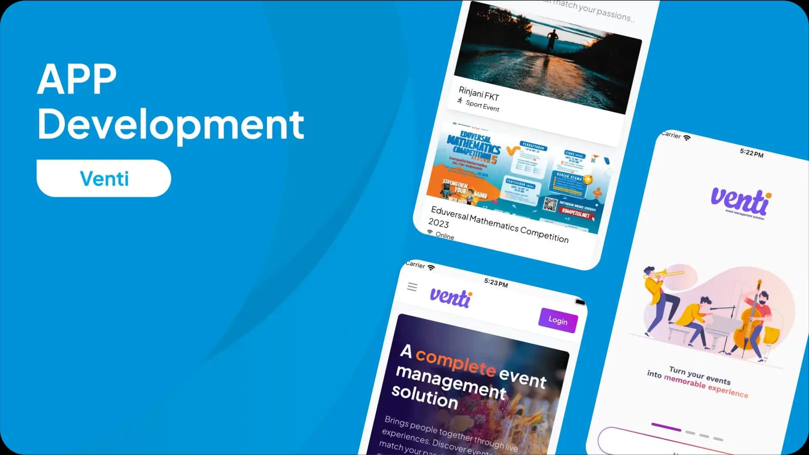 Venti.id - Event and Ticketing Mobile Application Design by Zerone Global Digital Solution