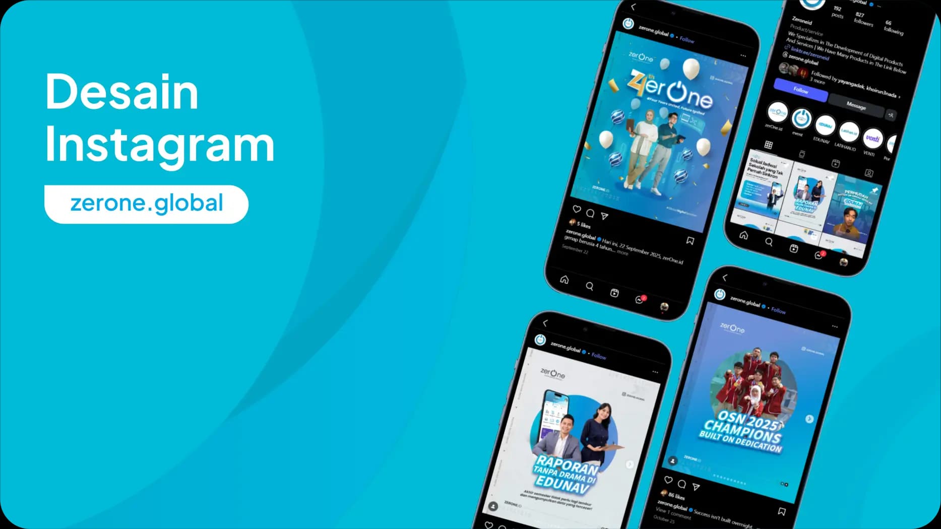 Professional Social Media Graphic Design Portfolio by Zerone Global