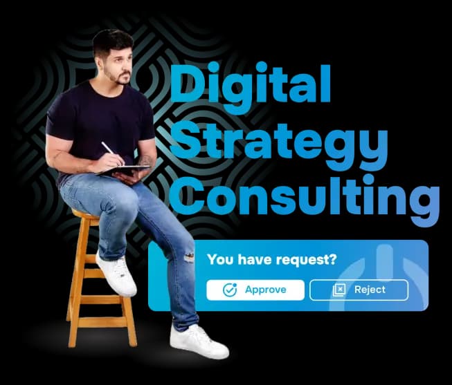 Digital Transformation and Strategy Consulting Illustration by Zerone Global